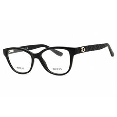 Guess Unisex Eyeglasses - Acetate Shiny Black Full Rim Rectangular Frame | GU50307 001