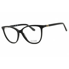 Guess Unisex Eyeglasses - Acetate Shiny Black Full Rim Cat Eye Frame | GU50311 001
