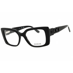 Guess Unisex Eyeglasses - Acetate Shiny Black Full Rim Rectangular Frame | GU50322 001