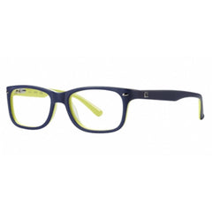 Guess Unisex Eyeglasses - Plastic Matte Blue Full Rim Rectangular Frame | GU9145 091