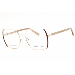 Guess by Marciano Unisex Eyeglasses - Beige Oversized Full Rim Frame | GM50014 059