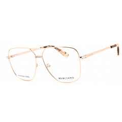 Guess by Marciano Unisex Eyeglasses - Shiny Rose Gold Full Rim Frame | GM50029 028