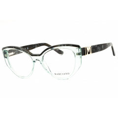 Guess by Marciano Unisex Eyeglasses - Light Green Full Rim Frame | GM50031 095
