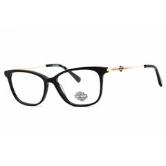 Harley Davidson Unisex Eyeglasses - Shiny Black Acetate Full Rim Frame | HD0564 001