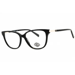 Harley Davidson Unisex Eyeglasses - Shiny Black Acetate Full Rim Frame | HD0577 001