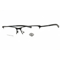 Harley Davidson Unisex Eyeglasses - Matte Black Metal Half Rim Frame | HD0979 002