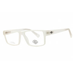 Harley Davidson Unisex Eyeglasses - Crystal White Full Rim Frame, 55mm | HD0982 026