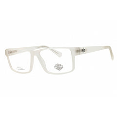 Harley Davidson Unisex Eyeglasses - Crystal White Full Rim Frame, 58mm | HD0982 026