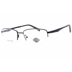 Harley Davidson Unisex Eyeglasses - Matte Blue Metal Half Rim Frame | HD50063 091