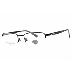Harley Davidson Unisex Eyeglasses - Matte Black Half Rim Frame, 54mm | HD50098 002