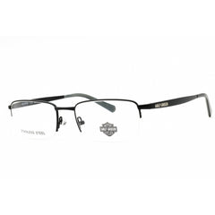Harley Davidson Unisex Eyeglasses - Matte Black Half Rim Frame, 57mm | HD50098 002