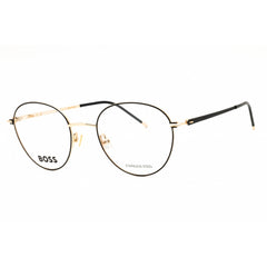 Hugo Boss Unisex Eyeglasses - Gold/Black Metal Full Rim Frame | BOSS 1530 0RHL 00