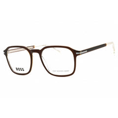 Hugo Boss Unisex Eyeglasses - Brown Rectangular Full Rim Frame | BOSS 1629 009Q 00