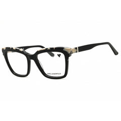 KARL LAGERFELD Unisex Eyeglasses - Black/Marble Cat Eye Full Rim Frame | KL6130N 013
