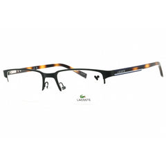 Lacoste Unisex Eyeglasses - Semimatte Brown Rectangular Half Rim Frame | L2279 N 201
