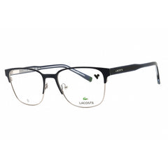 Lacoste Unisex Eyeglasses - Matte Blue Metal Rectangular Half Rim Frame | L2304 424