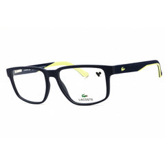 Lacoste Unisex Eyeglasses - Matte Blue Rectangular Shape Full Rim Frame | L2912N 401