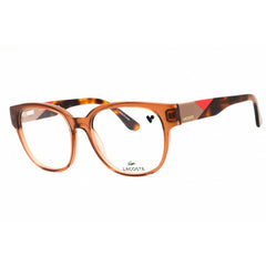 Lacoste Unisex Eyeglasses - Transparent Caramel Round Full Rim Frame | L2953 232