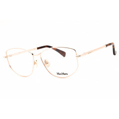 Max Mara Unisex Eyeglasses - Shiny Rose Gold Metal Cat Eye Shape Frame | MM5153 028