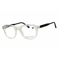 McAllister Unisex Eyeglasses - Crystal Clear/Black Round Full Rim Frame | MC4537 970