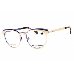 McAllister Unisex Eyeglasses - Gold Metal Round Shape Full Rim Frame | MC4541 710