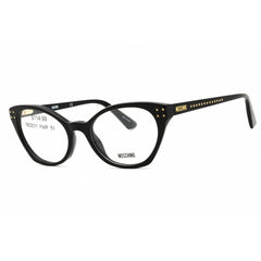 Moschino Unisex Eyeglasses - Black Plastic Cat Eye Full Rim Frame | MOS582 0807 00