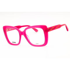 Moschino Unisex Eyeglasses - Fuchsia Acetate Oversized Shape Frame | MOS614 0MU1 00