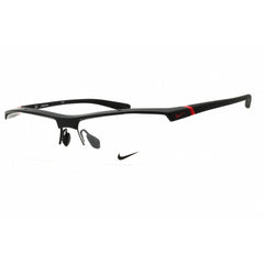 Nike Unisex Eyeglasses - Gloss Black Injected Propionate Half Rim Frame | 7071/2 002