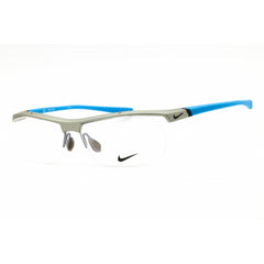 Nike Unisex Eyeglasses - Slate Sport Wraparound Shape Half Rim Frame | 7071/2 080