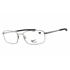 Nike Unisex Eyeglasses - Grey Metal Rectangular Shape Full Rim Frame | 4283 071