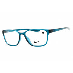 Nike Unisex Eyeglasses - Midnight Turquoise Rectangular Full Rim Frame | 7027 405