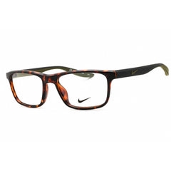 Nike Unisex Eyeglasses - Tortoise/Matte Anthracite Rectangular Shape Frame | 7046 239