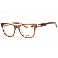 Nike Unisex Eyeglasses - Mink/Crystal Laminate Acetate Rectangular Frame | 7176 275