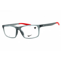 Nike Unisex Eyeglasses - Matte Dark Grey Rectangular Shape Full Rim Frame | 7272 034