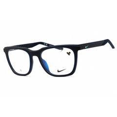 Nike Unisex Eyeglasses - Matte Midnight Navy Rectangular Full Rim Frame | 7273 410