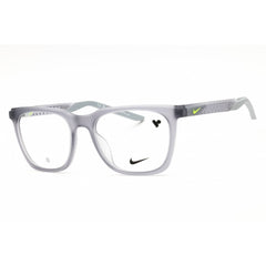 Nike Unisex Eyeglasses - Matte Wolf Grey Rectangular Shape Full Rim Frame | 7273 030