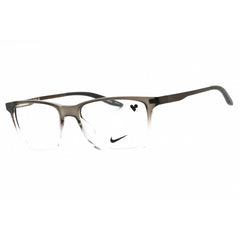 Nike Unisex Eyeglasses - Dark Grey Fade Rectangular Shape Full Rim Frame | 7286 235