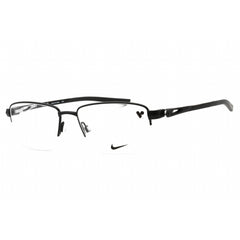 Nike Unisex Eyeglasses - Satin Black/Anthracite Metal Rectangular Frame | 8141 001