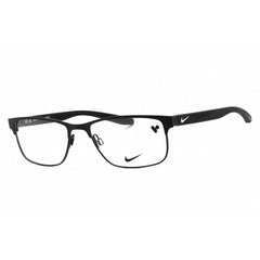 Nike Unisex Eyeglasses - Satin Black/Volt Metal Rectangular Shape Frame | 8190 003