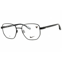 Nike Unisex Eyeglasses - Matte Black Metal Oval Shape Full Rim Frame | 8400 001