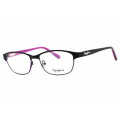 Pepe Jeans Unisex Eyeglasses - Black Metal Rectangular Full Rim Frame | PJ1143 C1