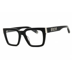 Philipp Plein Unisex Eyeglasses - Shiny Black Acetate Full Rim Frame | VPP112M 0700