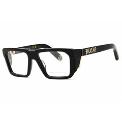 Philipp Plein Unisex Eyeglasses - Shiny Black Acetate Full Rim Frame | VPP142M 700Y