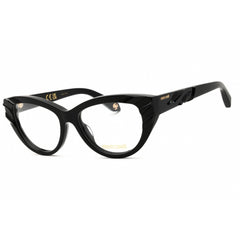 Roberto Cavalli Unisex Eyeglasses - Shiny Black Cat Eye Shape Frame | VRC024V 0700