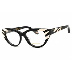 Roberto Cavalli Unisex Eyeglasses - Shiny Black Acetate Cat Eye Frame | VRC024V 700Y