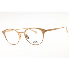 Salt Unisex Eyeglasses - Matte Honey/Honey Gold Titanium Full Rim Frame | DEVON MHHG