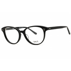 Salt Unisex Eyeglasses - Black Plastic Oval Shape Full Rim Frame | MACKEN-52 BK