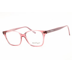 Salvatore Ferragamo Unisex Eyeglasses - Transparent Rose Full Rim Frame | SF2928 610