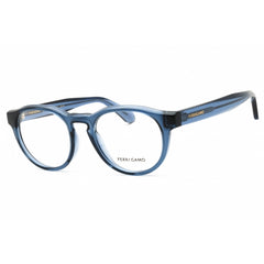 Salvatore Ferragamo Unisex Eyeglasses - Transparent Azure Round Frame | SF2987E 450