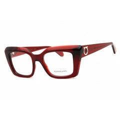 Salvatore Ferragamo Unisex Eyeglasses - Transparent Rust Full Rim Frame | SF3008 224